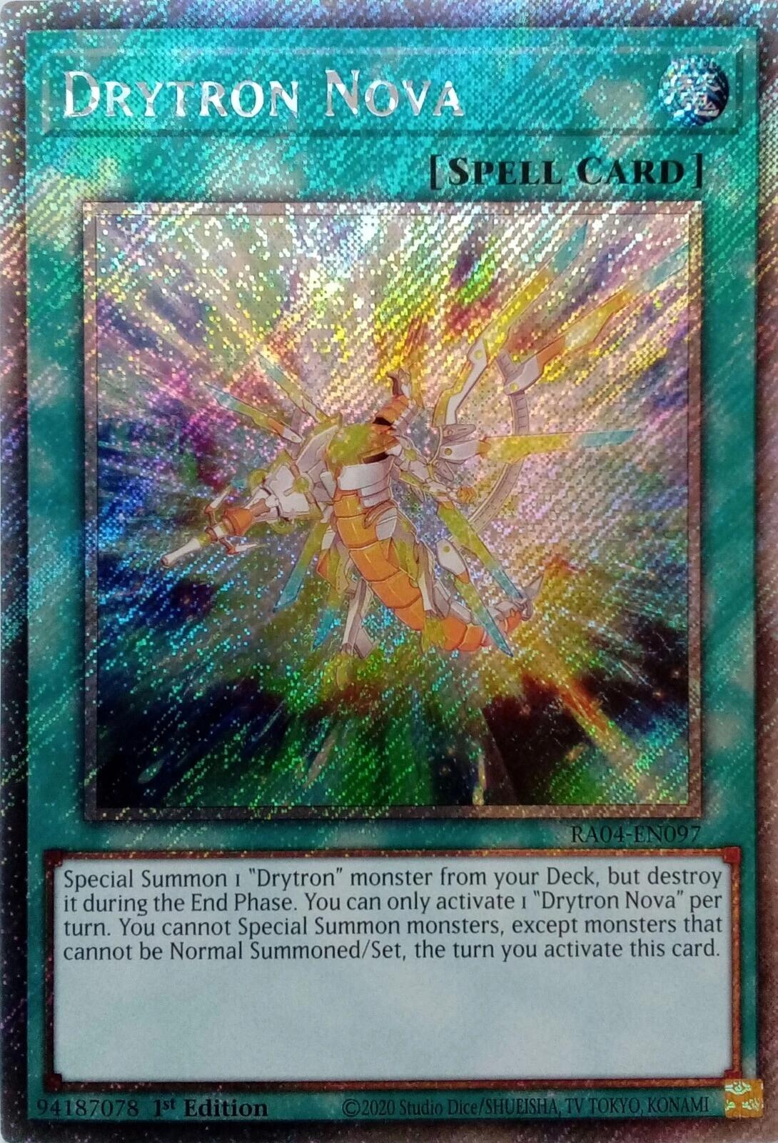 Drytron Nova [RA04-EN097] Platinum Secret Rare | Rock City Comics