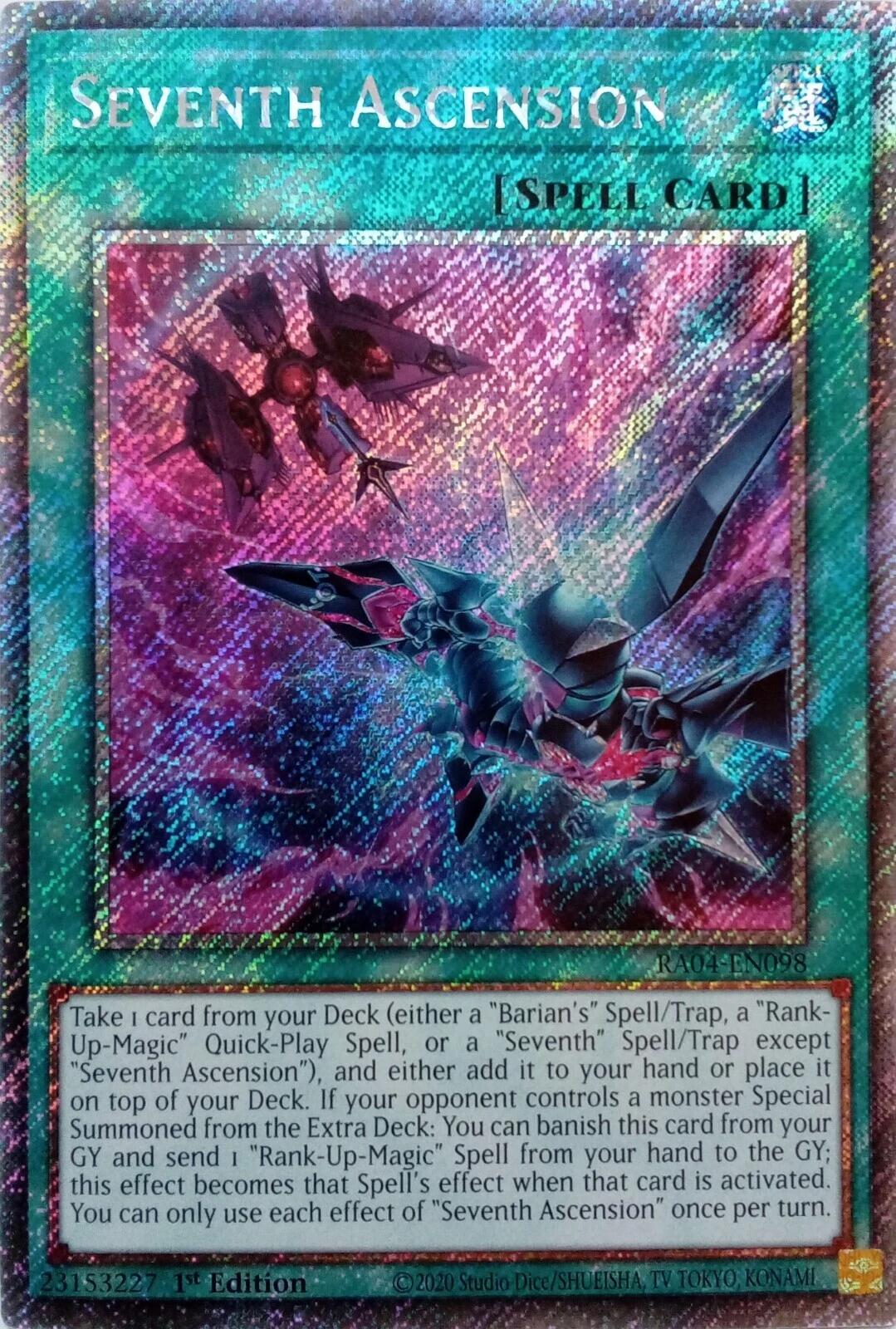 Seventh Ascension [RA04-EN098] Platinum Secret Rare | Rock City Comics