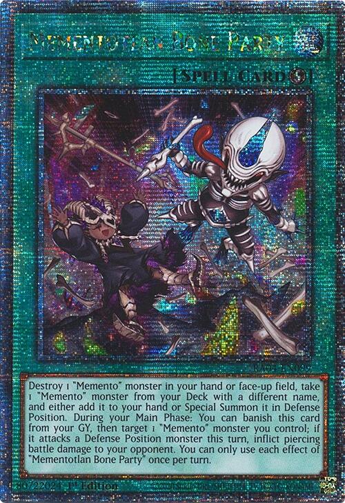 Mementotlan Bone Party [RA04-EN099] Quarter Century Secret Rare | Rock City Comics