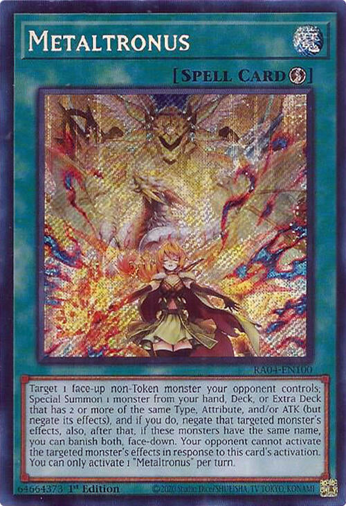 Metaltronus [RA04-EN100] Secret Rare | Rock City Comics