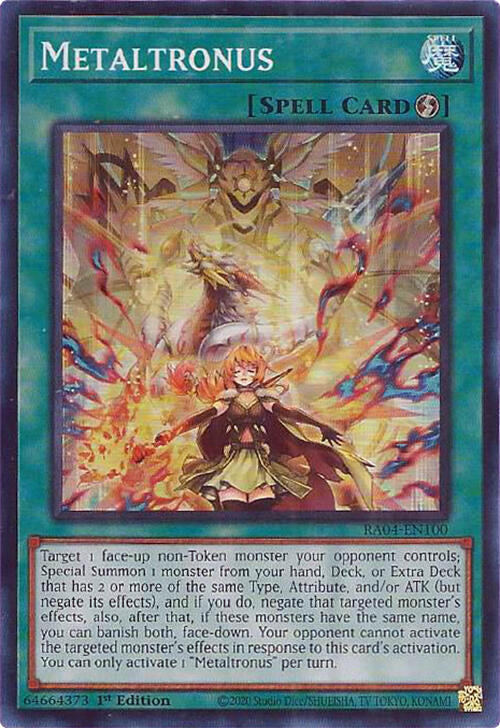 Metaltronus [RA04-EN100] Super Rare | Rock City Comics