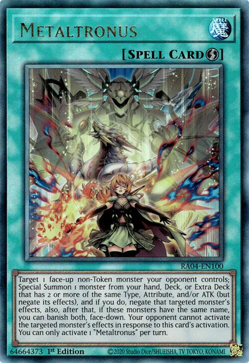 Metaltronus [RA04-EN100] Prismatic Ultimate Rare | Rock City Comics