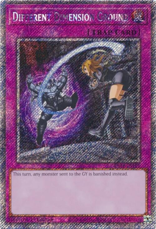 Different Dimension Ground [RA04-EN101] Platinum Secret Rare | Rock City Comics