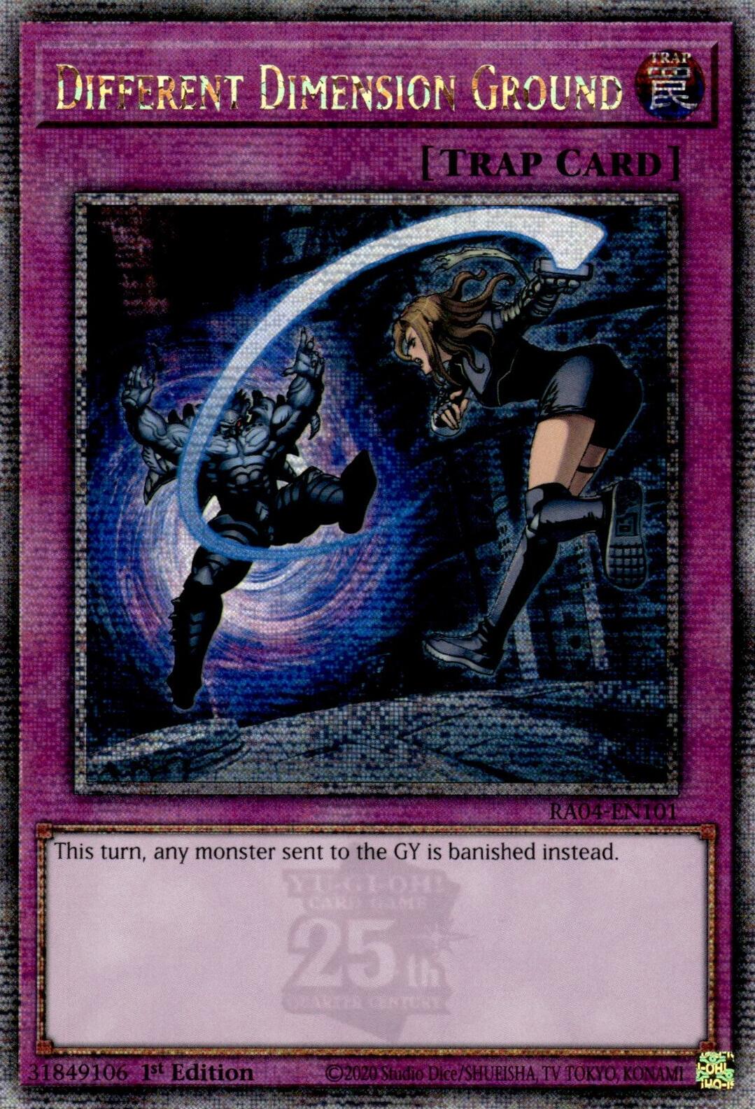 Different Dimension Ground [RA04-EN101] Quarter Century Secret Rare | Rock City Comics