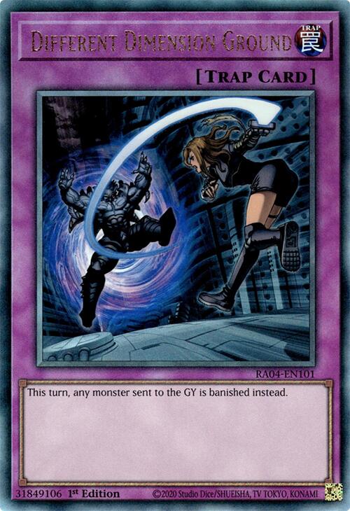 Different Dimension Ground [RA04-EN101] Prismatic Ultimate Rare | Rock City Comics