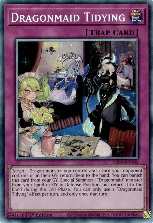 Dragonmaid Tidying [RA04-EN102] Prismatic Collector's Rare | Rock City Comics