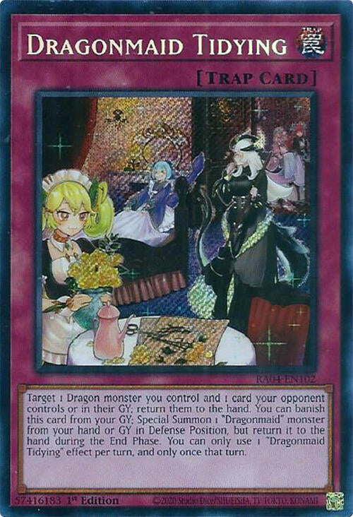 Dragonmaid Tidying [RA04-EN102] Secret Rare | Rock City Comics