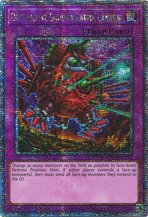 Destructive Daruma Karma Cannon [RA04-EN103] Quarter Century Secret Rare | Rock City Comics