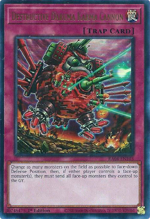 Destructive Daruma Karma Cannon [RA04-EN103] Ultra Rare | Rock City Comics