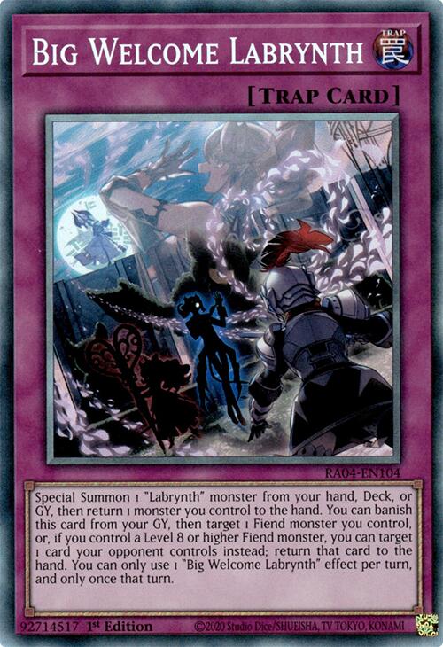 Big Welcome Labrynth [RA04-EN104] Prismatic Collector's Rare | Rock City Comics