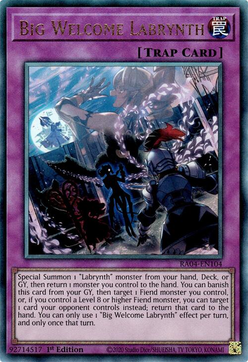 Big Welcome Labrynth [RA04-EN104] Prismatic Ultimate Rare | Rock City Comics