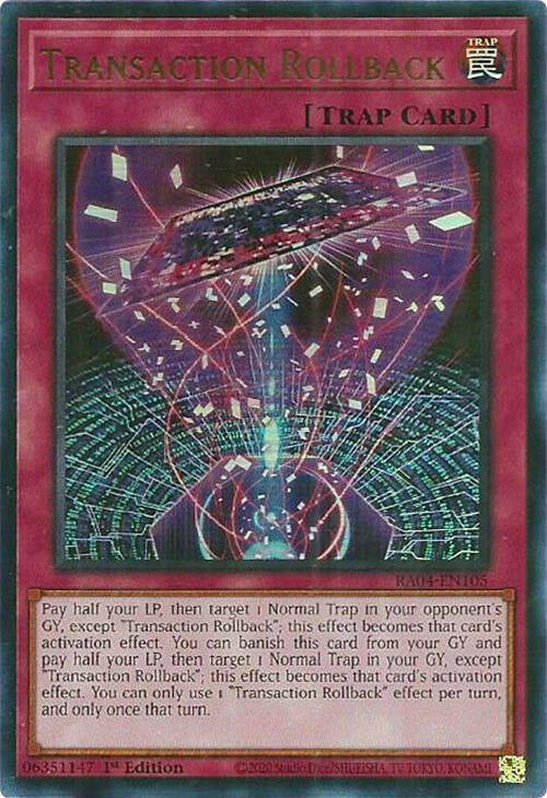 Transaction Rollback [RA04-EN105] Ultra Rare | Rock City Comics