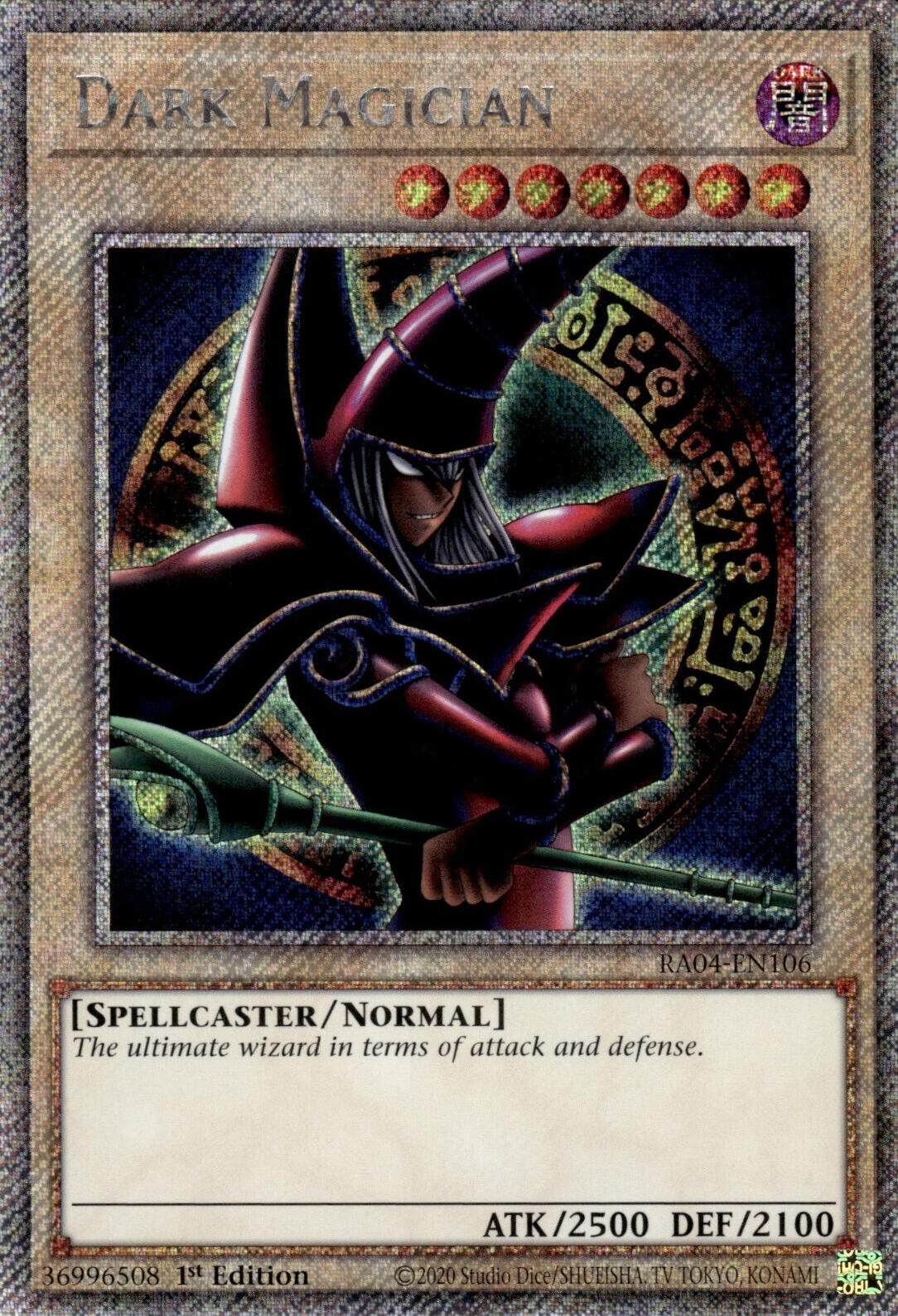 Dark Magician (Arkana) [RA04-EN106] Platinum Secret Rare | Rock City Comics