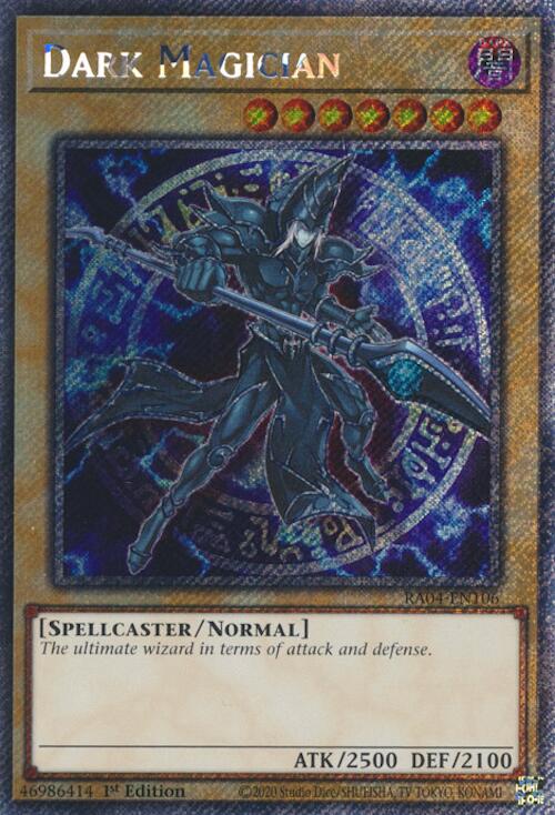 Dark Magician (7th Art) [RA04-EN106] Platinum Secret Rare | Rock City Comics