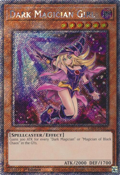 Dark Magician Girl (7th Art) [RA04-EN107] Platinum Secret Rare | Rock City Comics
