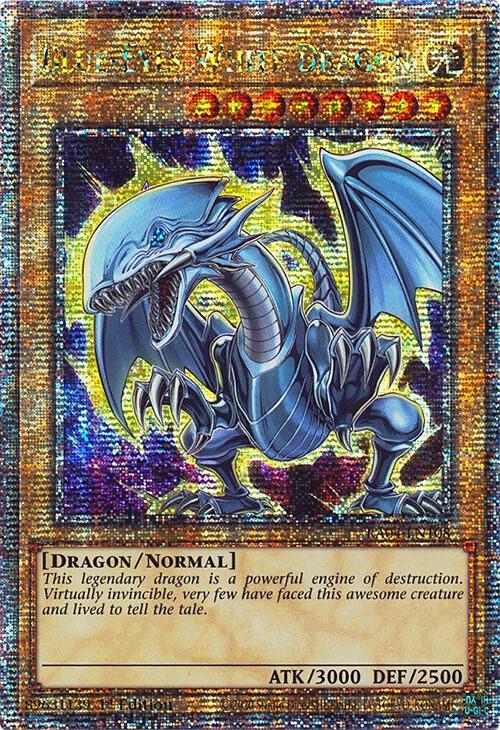 Blue-Eyes White Dragon (7th Art) [RA04-EN108] Quarter Century Secret Rare | Rock City Comics