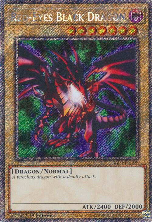 Red-Eyes Black Dragon (4th Art) [RA04-EN109] Platinum Secret Rare | Rock City Comics