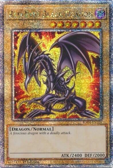 Red-Eyes Black Dragon (7th Art) [RA04-EN109] Quarter Century Secret Rare | Rock City Comics