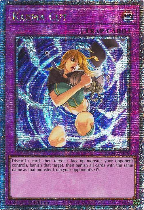 Karma Cut [RA04-EN128] Quarter Century Secret Rare | Rock City Comics