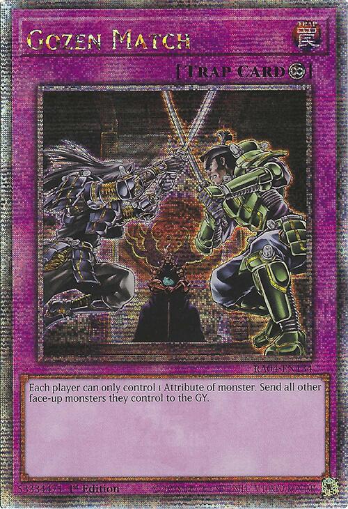 Gozen Match [RA04-EN134] Quarter Century Secret Rare | Rock City Comics