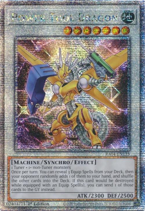 Power Tool Dragon [RA04-EN135] Quarter Century Secret Rare | Rock City Comics
