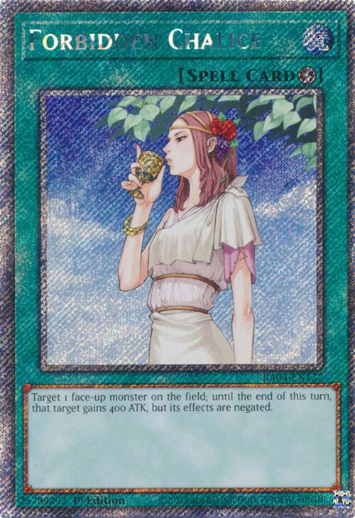 Forbidden Chalice [RA04-EN137] Platinum Secret Rare | Rock City Comics