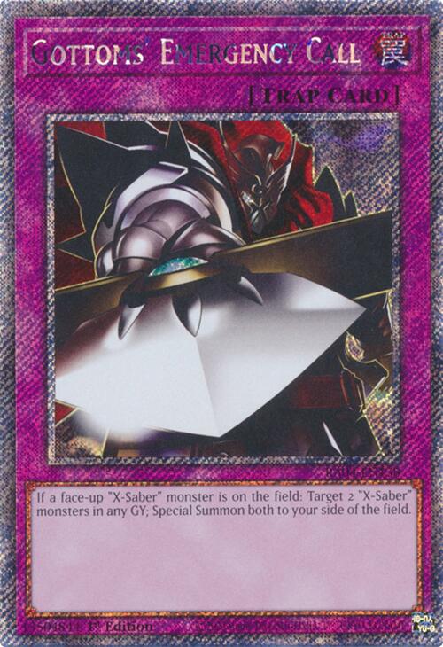 Gottoms' Emergency Call [RA04-EN138] Platinum Secret Rare | Rock City Comics