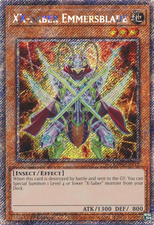 XX-Saber Emmersblade [RA04-EN141] Platinum Secret Rare | Rock City Comics