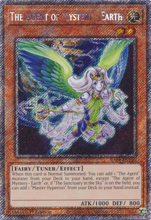 The Agent of Mystery - Earth [RA04-EN146] Platinum Secret Rare | Rock City Comics