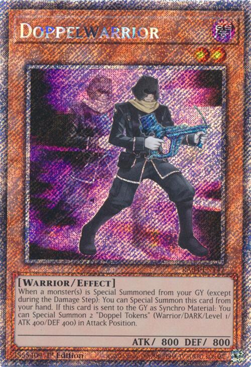 Doppelwarrior [RA04-EN147] Platinum Secret Rare | Rock City Comics
