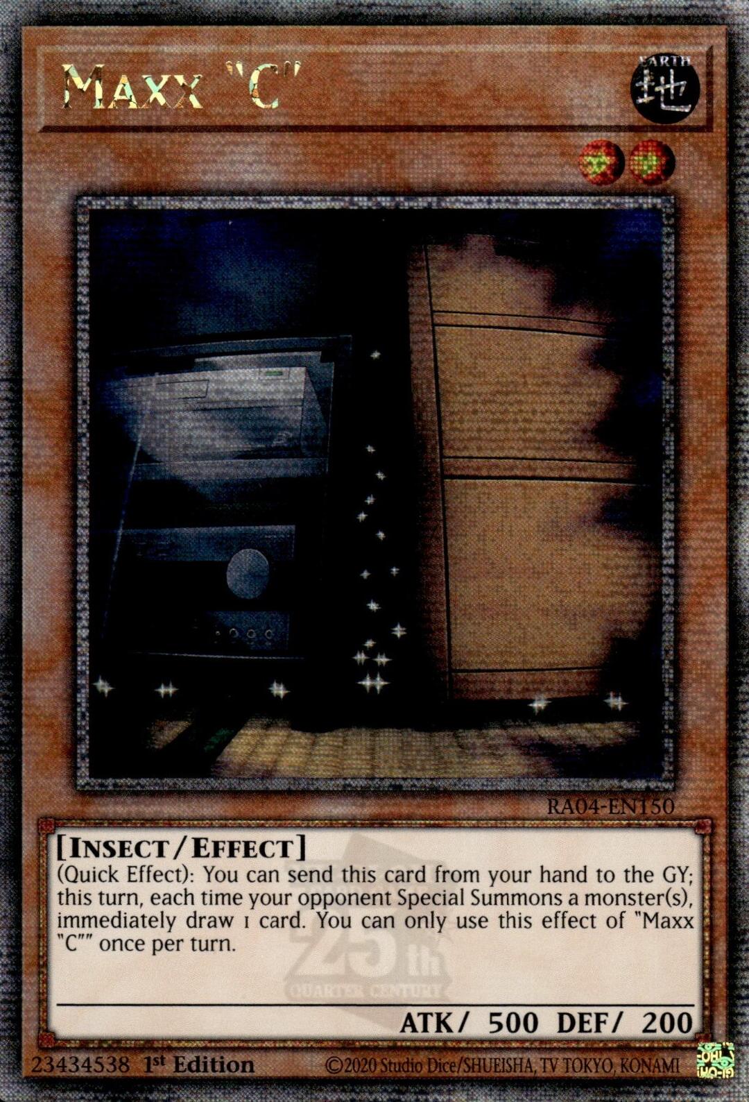 Maxx "C" [RA04-EN150] Quarter Century Secret Rare | Rock City Comics