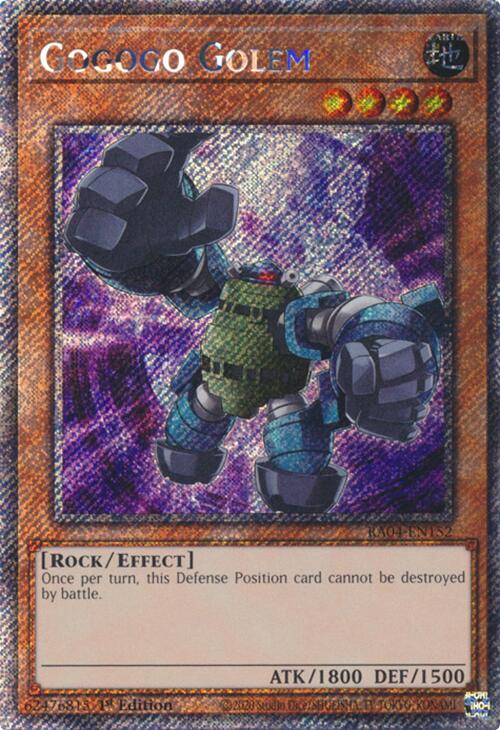 Gogogo Golem [RA04-EN152] Platinum Secret Rare | Rock City Comics