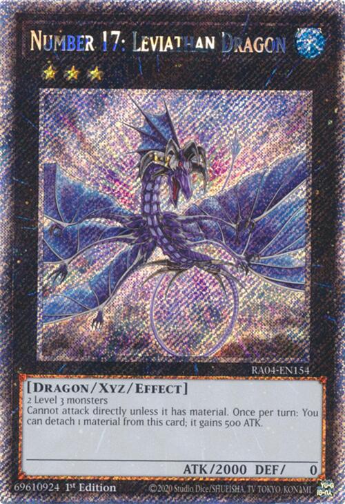 Number 17: Leviathan Dragon [RA04-EN154] Platinum Secret Rare | Rock City Comics