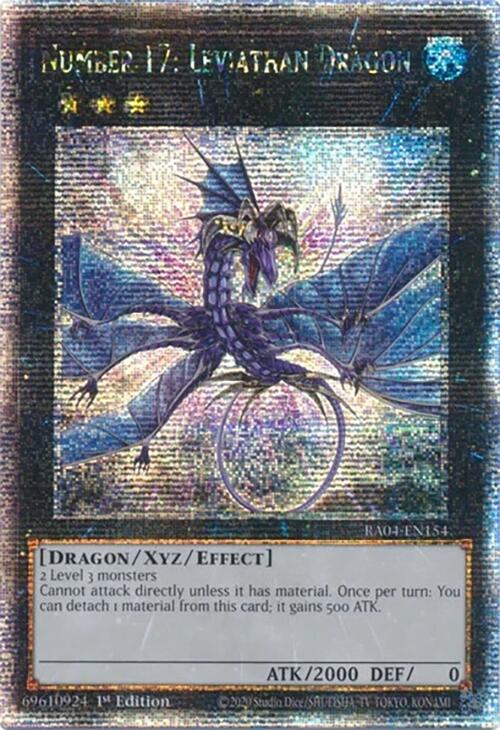 Number 17: Leviathan Dragon [RA04-EN154] Quarter Century Secret Rare | Rock City Comics