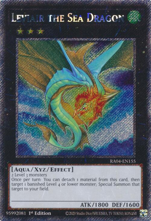 Leviair the Sea Dragon [RA04-EN155] Platinum Secret Rare | Rock City Comics