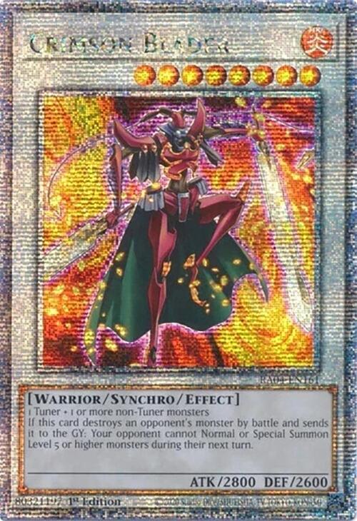 Crimson Blader [RA04-EN161] Quarter Century Secret Rare | Rock City Comics