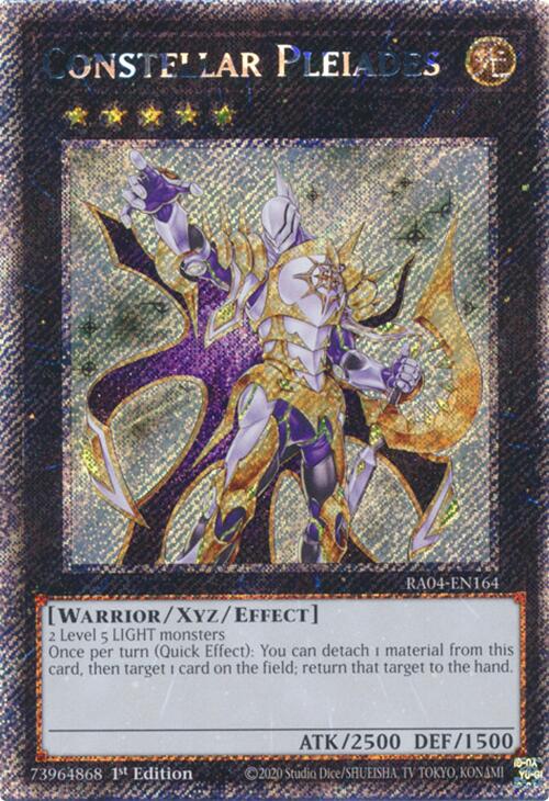 Constellar Pleiades [RA04-EN164] Platinum Secret Rare | Rock City Comics