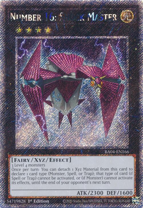 Number 16: Shock Master [RA04-EN166] Platinum Secret Rare | Rock City Comics