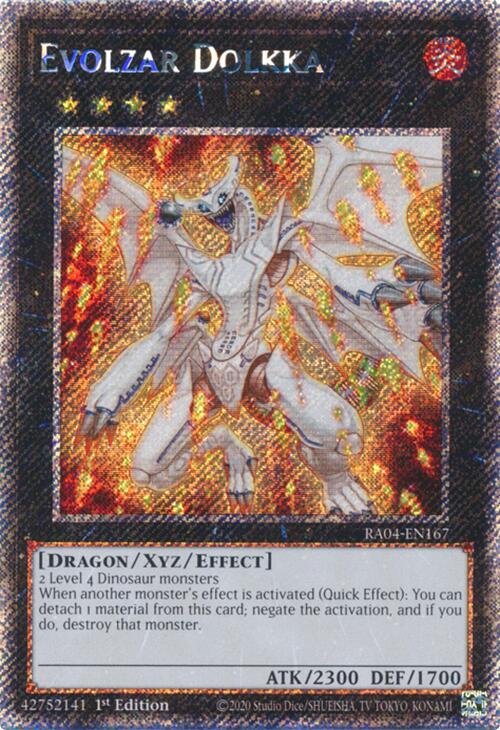 Evolzar Dolkka [RA04-EN167] Platinum Secret Rare | Rock City Comics