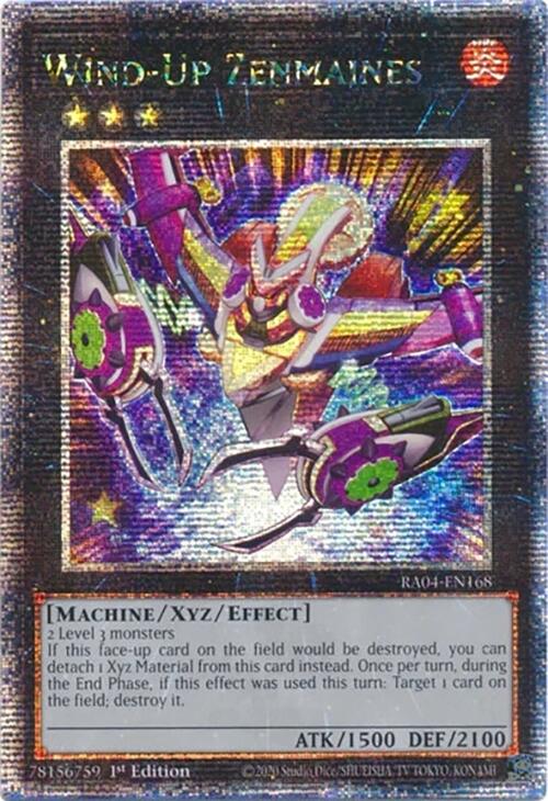 Wind-Up Zenmaines [RA04-EN168] Quarter Century Secret Rare | Rock City Comics