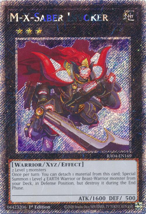 M-X-Saber Invoker [RA04-EN169] Platinum Secret Rare | Rock City Comics