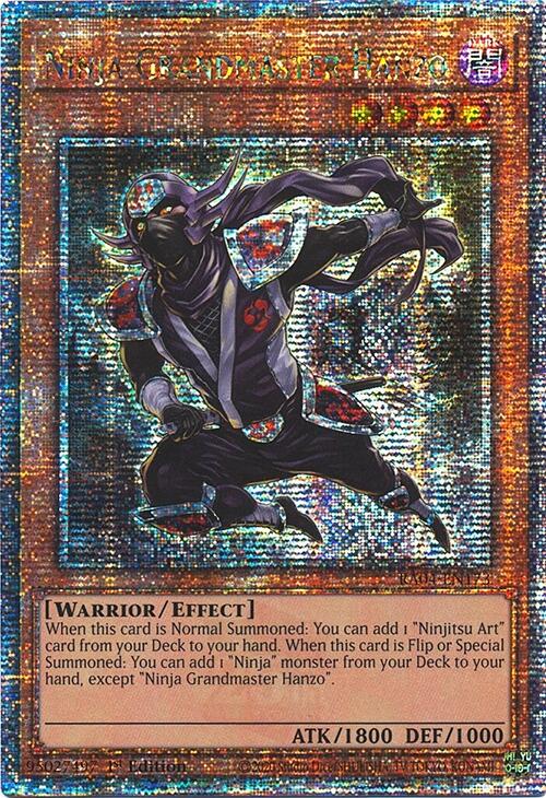 Ninja Grandmaster Hanzo [RA04-EN173] Quarter Century Secret Rare | Rock City Comics
