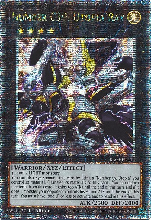 Number C39: Utopia Ray [RA04-EN174] Quarter Century Secret Rare | Rock City Comics