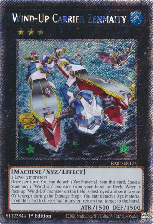 Wind-Up Carrier Zenmaity [RA04-EN175] Platinum Secret Rare | Rock City Comics
