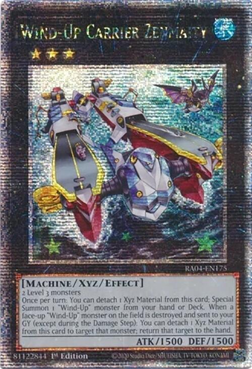 Wind-Up Carrier Zenmaity [RA04-EN175] Quarter Century Secret Rare | Rock City Comics