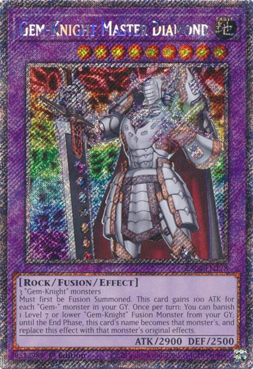 Gem-Knight Master Diamond [RA04-EN178] Platinum Secret Rare | Rock City Comics