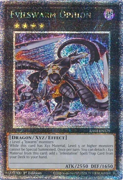 Evilswarm Ophion [RA04-EN179] Quarter Century Secret Rare | Rock City Comics