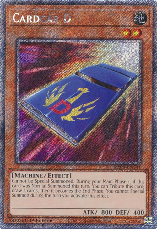Cardcar D [RA04-EN181] Platinum Secret Rare | Rock City Comics