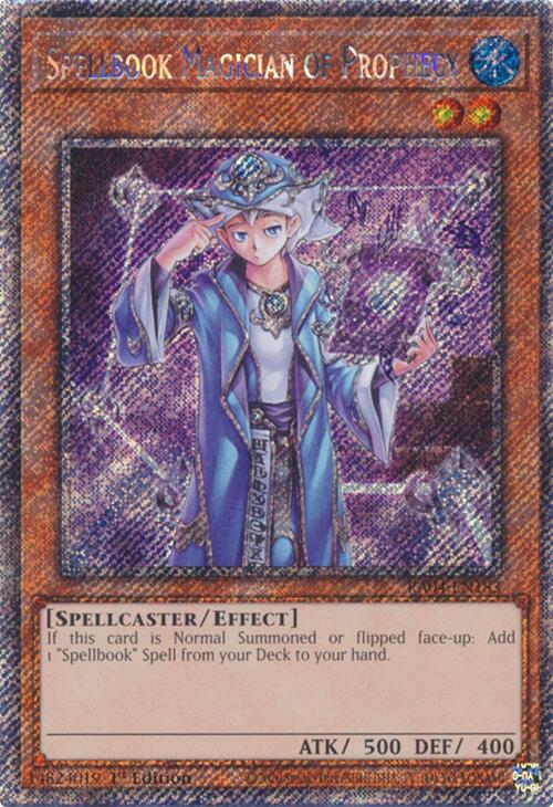 Spellbook Magician of Prophecy [RA04-EN183] Platinum Secret Rare | Rock City Comics
