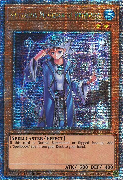 Spellbook Magician of Prophecy [RA04-EN183] Quarter Century Secret Rare | Rock City Comics